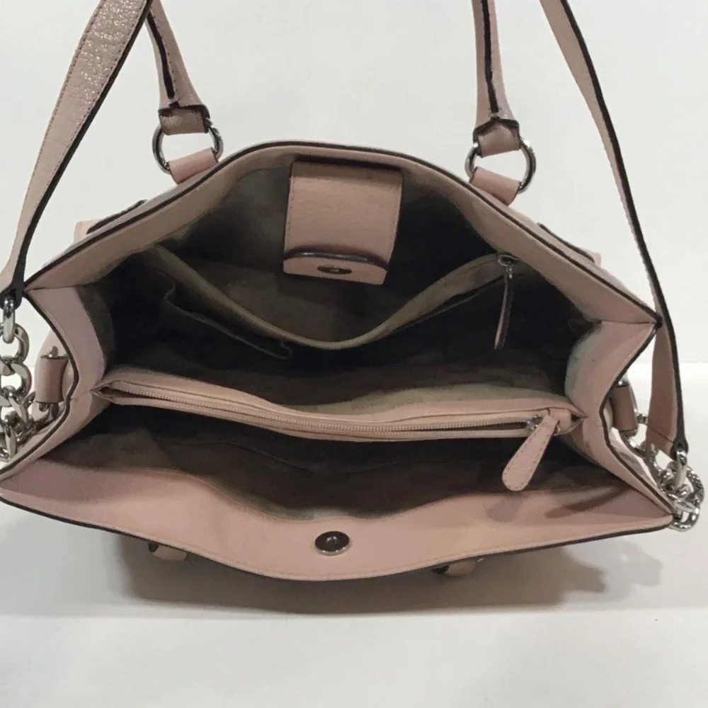 Women’s Michael Kors Elegant Pink Leather Satchel Handbag